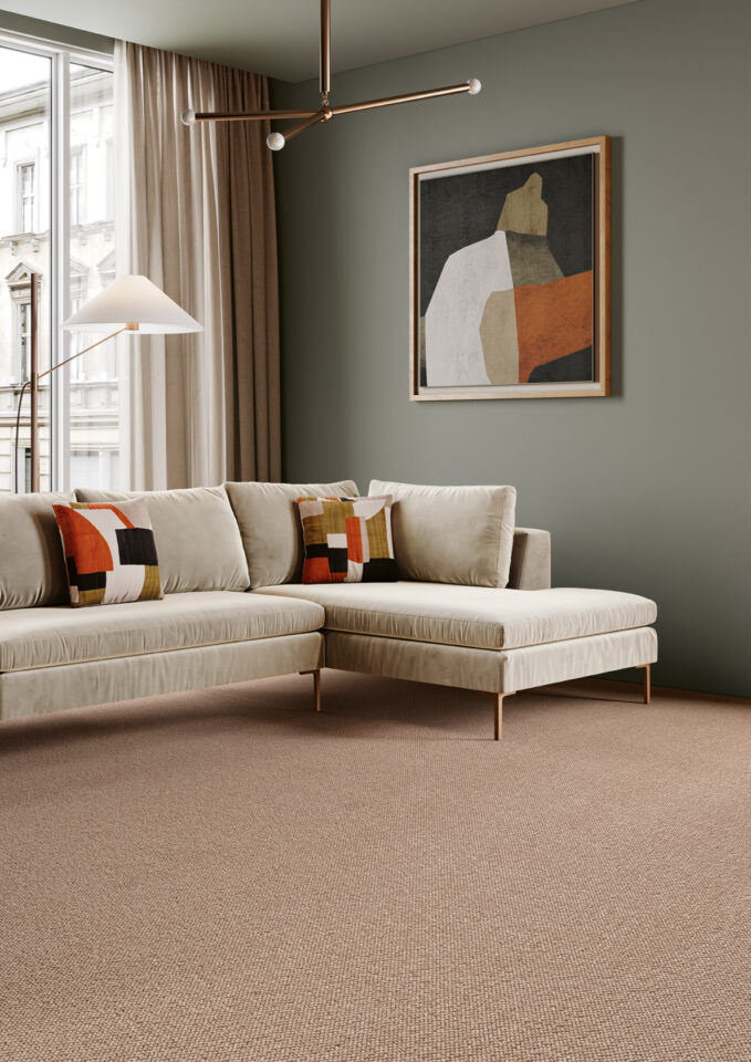 CAUSEWAY CARPETS Camberley Textures ref Harvest Straw 37 Room Set v03